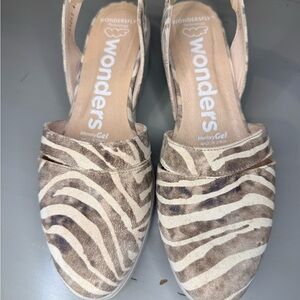 Women's Zebra Print Espadrilles Wondersfly
